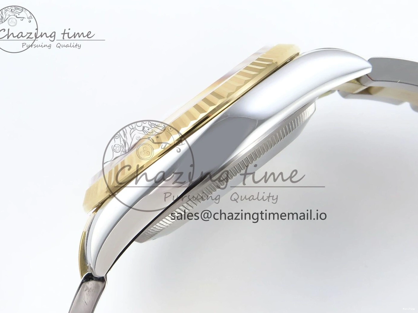 MiroTime 0418 SmartChoice DateJust 36 126233 EWEF Best Edition YG Stick Dial on SS YG Oyster Bracelet A 669